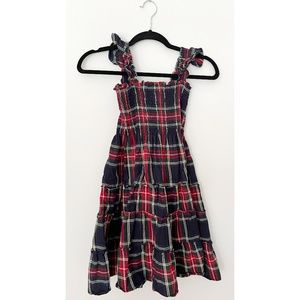 Ellie Nap Dress For Girls - Plaid